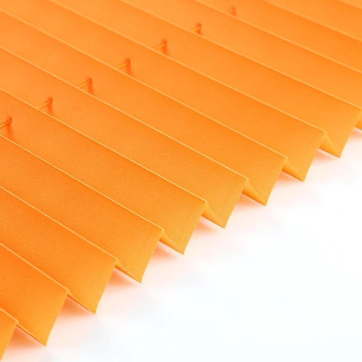 Plisseerollo ohne Bohren Klemmfix 50x120 cm(BxH) Orange Jalousie Sonnenschutz Easyfix Faltrollo Lichtdurchlässig Rollo für Fenster & Tür – Bild 2