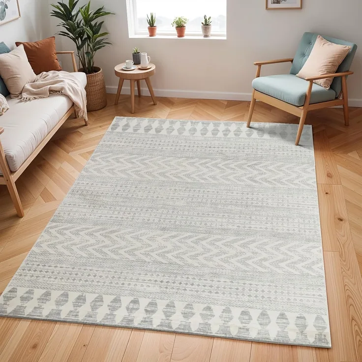 Surya LOUNA Teppich Off-Weiß 200 cm 274 cm 200x274 cm