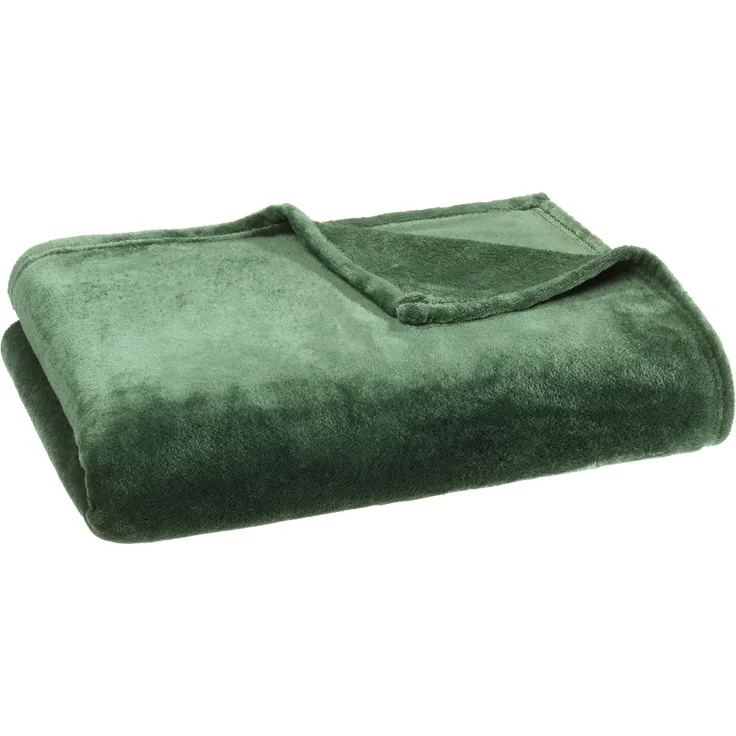 casa NOVA Plaid BRANDON Flanell BT 150x200 cm grün