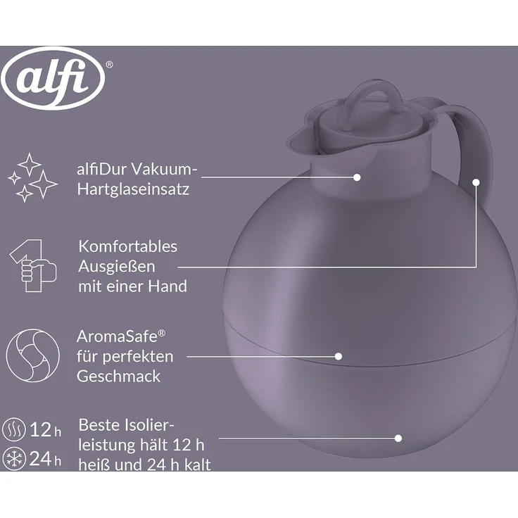 Alfi Isolierkanne Kugel wisteria 0,94L – Bild 3