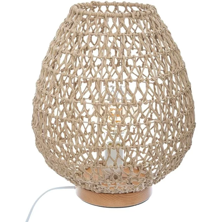Tischlampe Atmosphera Tressé Sand 40 W Ø 35,5x30 cm
