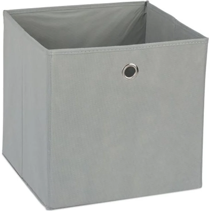 4 x Aufbewahrungsbox Stoff grau – Bild 9