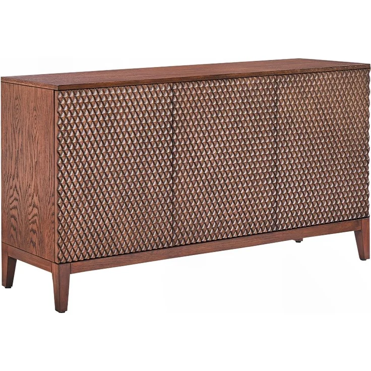 KAWOLA Sideboard COPAS 3 Türen Eiche furniert braun 85 x 40 x 150 cm – Bild 3
