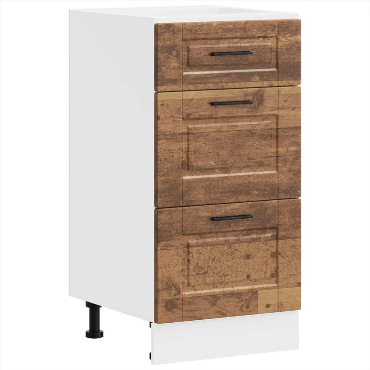 vidaXL Küchenunterschrank Porto Altholz-Optik Holzwerkstoff 854228 – Bild 6