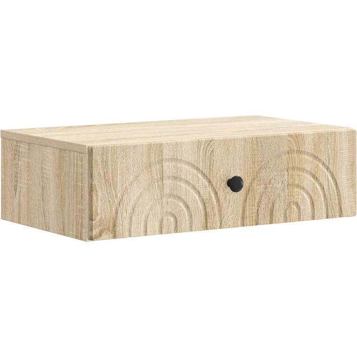 vidaXL Wandmontierter Beistelltisch Sonoma-Eiche 59 x 34,5 x 17 cm 898147 – Bild 2