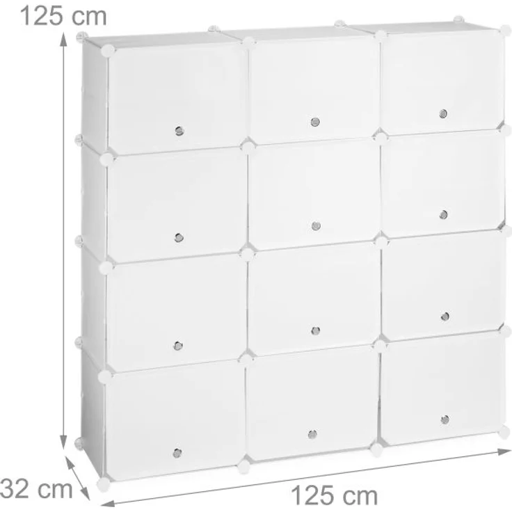Schuhschrank Stecksystem 24 Fächer – Bild 4