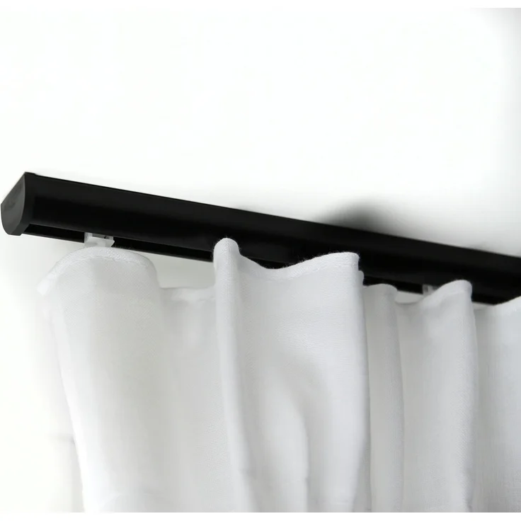 Deco-Raum® Gardinenschiene Innenlauf Round | Länge: 340cm | Material: Aluminium | Farbe: Schwarz – Bild 7