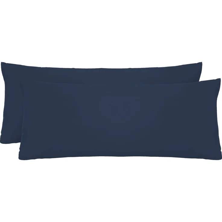 biberna Feinjersey-Kopfkissenbezug, marine, 40x60 cm – Bild 1