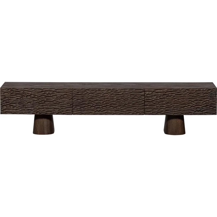BePureHome TV-Board Crumble aus Mangoholz, 180 x 40 x 40 cm