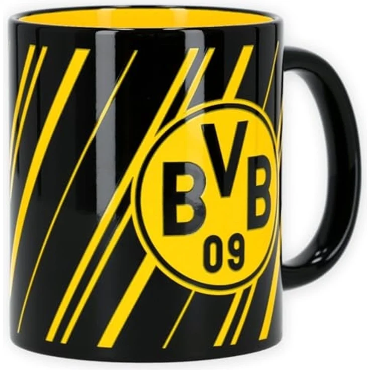 BVB MERCHANDISING Tasse Tasse Streifen, Keramik – Bild 3