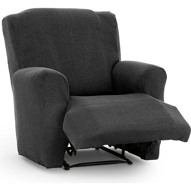 ECOMMERC3 Sofaüberwurf für gemeinsame Füße, universell und vielseitig – Sofabezug in Dunkelgrau, einfach anzubringen, für Rückenlehne, Sitz und Armlehnen