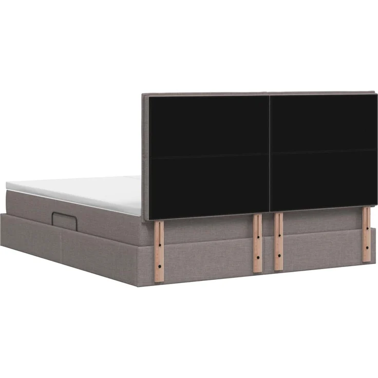 vidaXL Aufbewahrungsbett mit Kopfteil Taupe 180 x 200 cm Stoff 3459780 – Bild 9