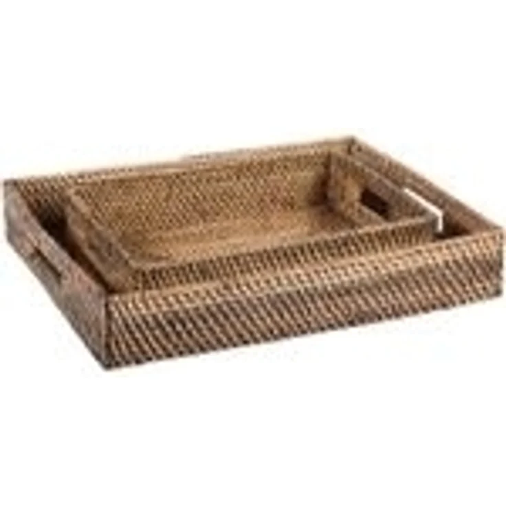Rattan Tablett Lisa rechteckig XL – Bild 5