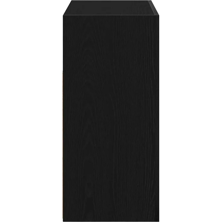 vidaXL Sideboard Schwarz Eichen-Optik 80 x 35 x 75 cm Holzwerkstoff 862568 – Bild 5