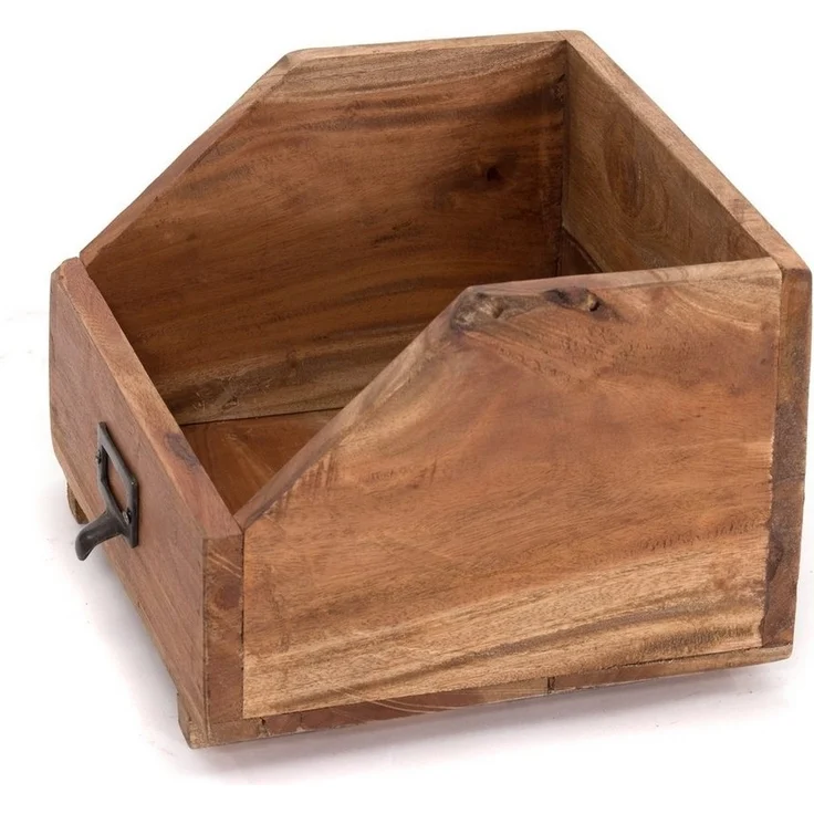 DESIGN DELIGHTS Aufbewahrungsbox BUCHREGAL "BÜCHERBOX 24", 24x21x17cm (BxTxH), Altholz massiv, Ablage – Bild 2