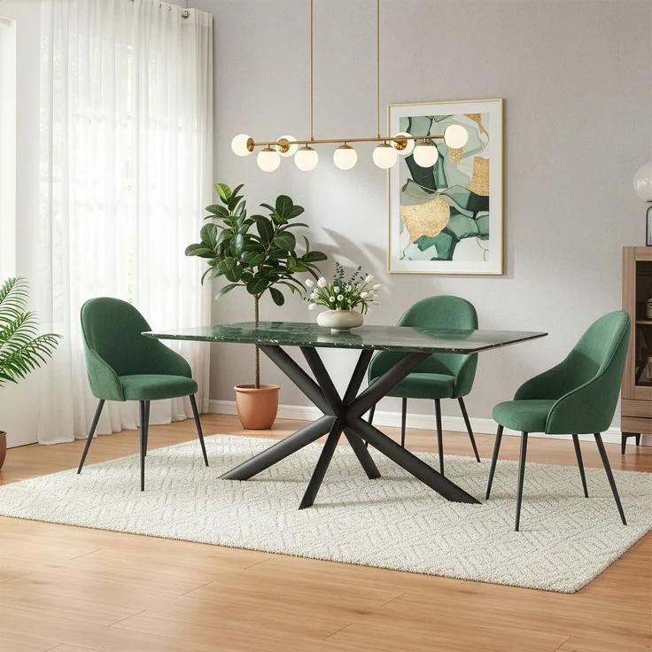 Tischgestell Svallersun ovales Profil 140x78x71,5 cm Schwarz [en. casa] – Bild 2