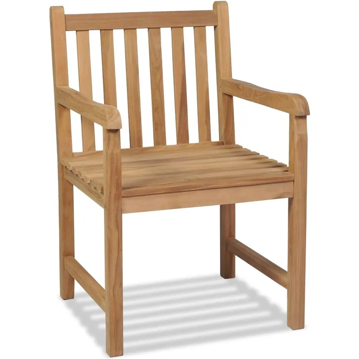 vidaXL Gartenstühle 2 Stk. Massivholz Teak 43250