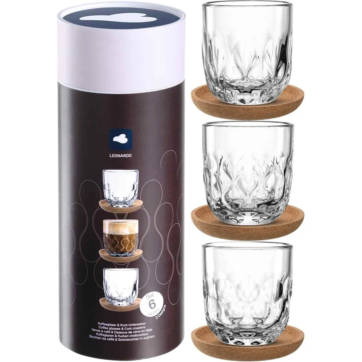Leonardo GOCCE Kaffee-Set mit Untersetzer 6-teilig – Bild 2