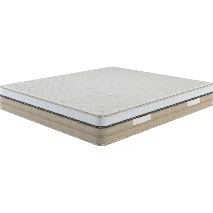 Dmora Doppelmatratze Cutler, Produkt aus Memory-Schaum, Schlafzimmermatratze, Schlafunterstützung, Made in Italy, 180x200 h25 cm, Weiß – Bild 1