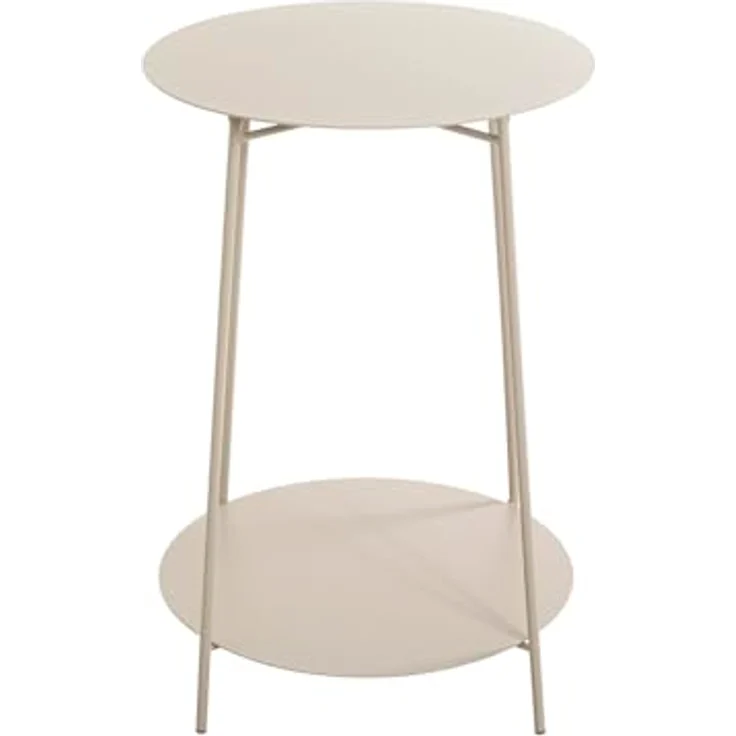 XXXL Beistelltisch, Rund, Hellgrau, Metall, 60 cm Durchmesser, für Wohnzimmer – Bild 4