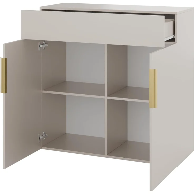 Kommode Kerkin 2D1S (Farbe: Sandfarben) – Bild 5