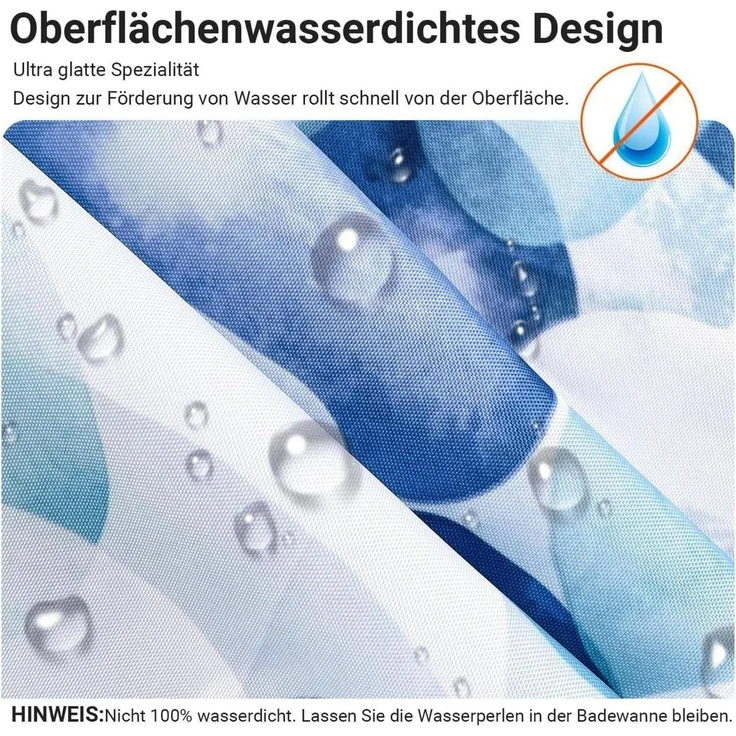 Duschvorhang 120x200cm Blaue – Bild 2