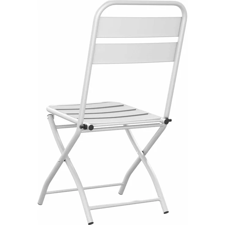 vidaXL Gartenklappstuhl 2 pcs Weiß 42 x 52 x 82 cm 42002938 – Bild 6