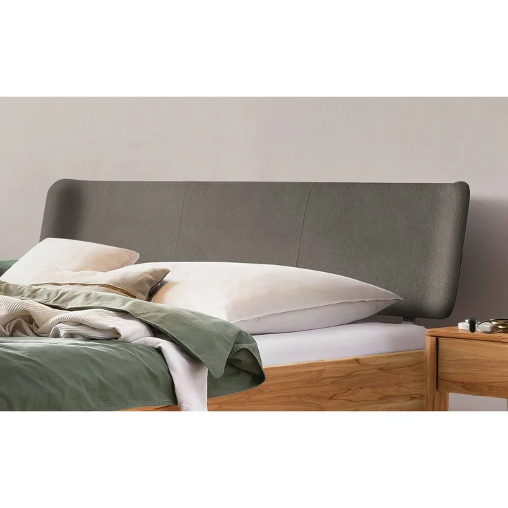 Hasena Bett Varese Wildbuche natur mit Polster-Kopfteil 180x200 cm, Fußhöhe 20 cm – Lounge – Bild 3
