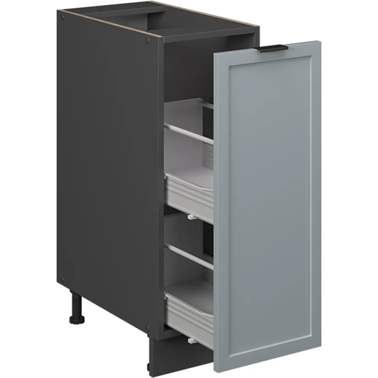 Apothekerschrank Fame-Line Hellblau-grau 30 cm ohne Arbeitsplatte Vicco – Bild 4