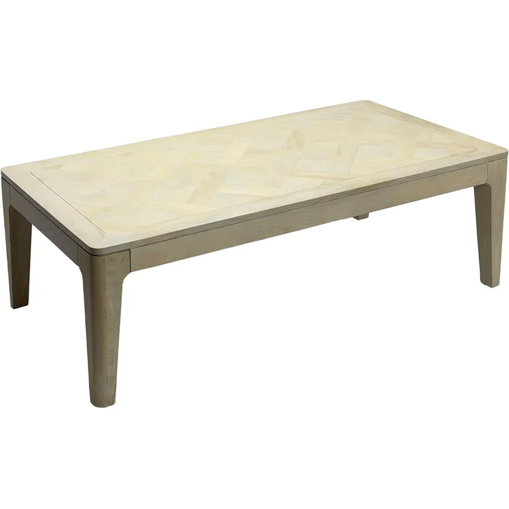 FINEBUY Couchtisch FB77663 Sofatisch 120cm Wohnzimmertisch Loungetisch (Warme Holzoptik mit natürlicher Maserung), Zeitloses Design für stilvolle Wohnräume – Bild 1