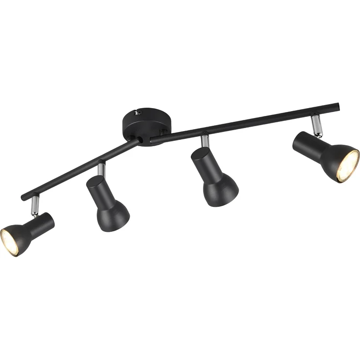 Trio Deckenstrahler 4er Spot Cantar schwarz matt GU10 – Bild 2