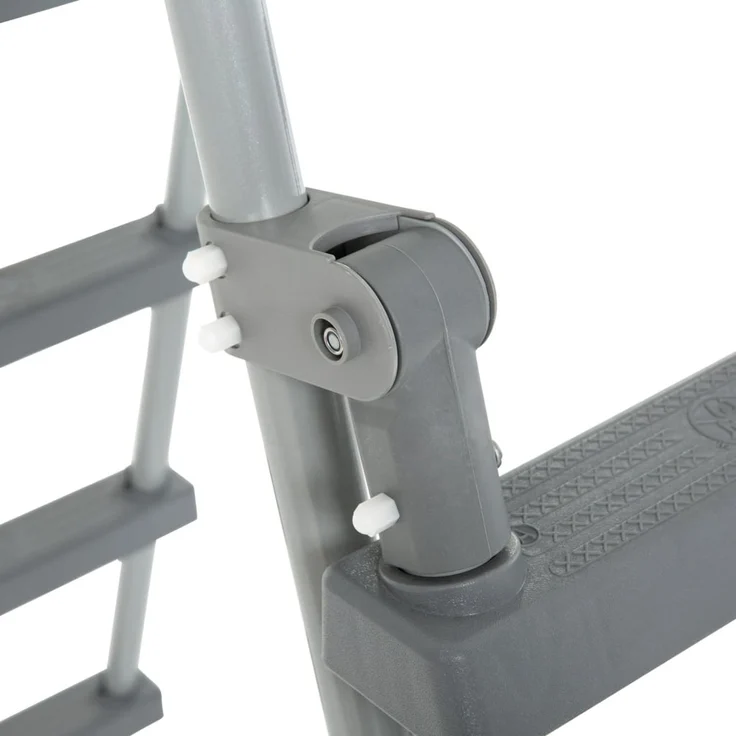Bestway 'Flowclear' Poolleiter, 4 Stufen, für Pools bis 122 cm Höhe, Metall/Kunststoff Grau – Bild 4