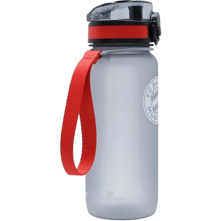 FC Bayern München Trinkflasche FC Bayern München I Trinkflasche I Grau I 0,65 l Fußball I Sport – Bild 3