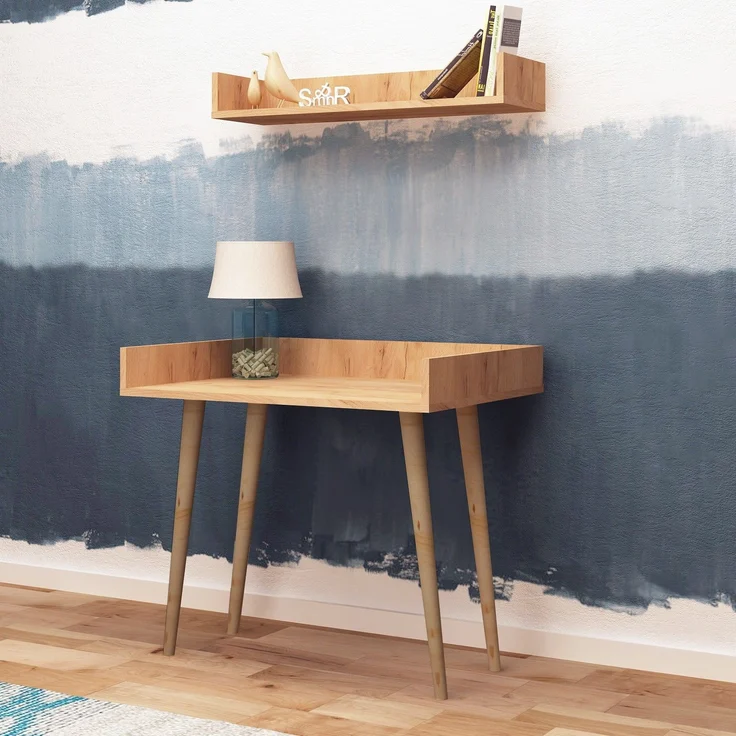 Skye Decor 'Harmony' Schreibtisch, Eiche, 90 x 84 x 60 cm – Bild 2