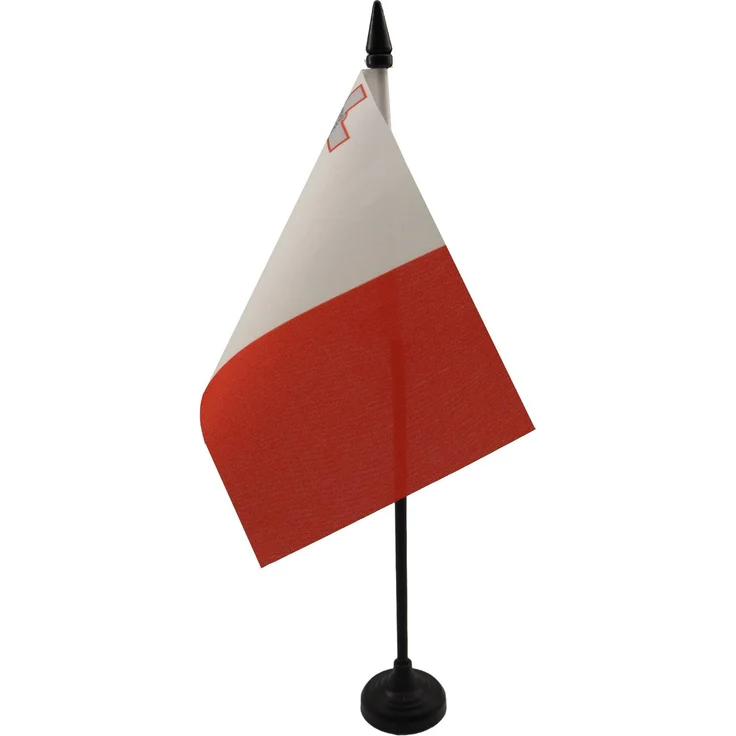 AZ FLAG - Tischflagge Malta - 15x10 cm - Republik Malta Tischfahne 10x15 Cm - Flaggen