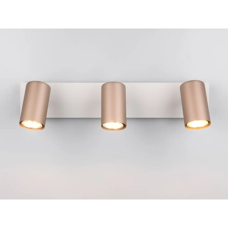 Trio Leuchten 3er Spot Marley GU10 coffee Metall – Bild 5