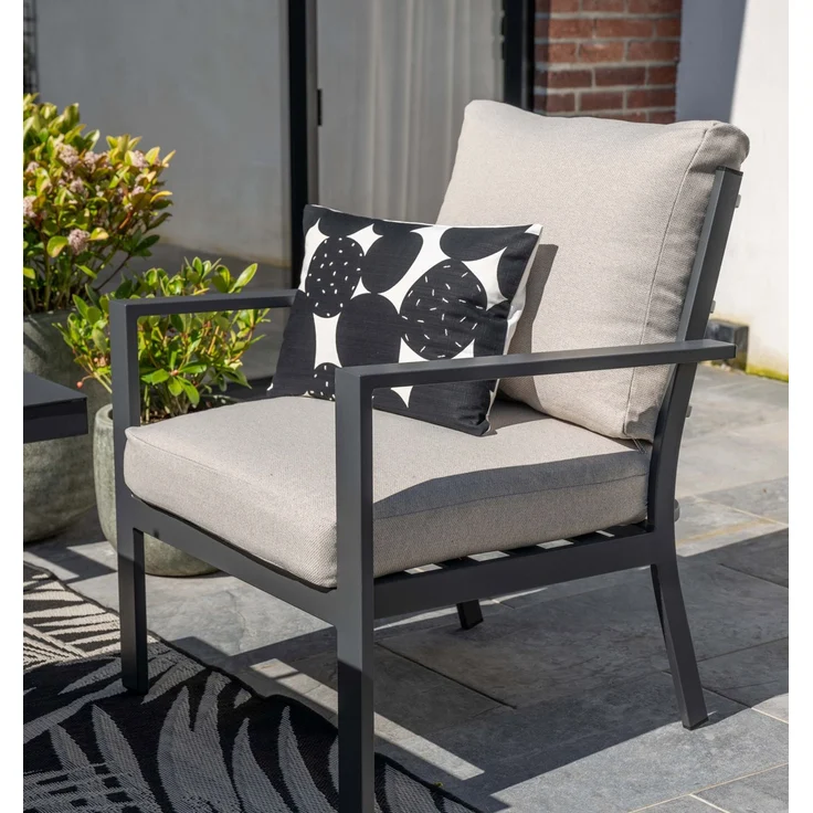 Garden Impressions Sergio Lounge-Dining Sofa Set 4-tlg.- Aluminium Gartenlounge & Dining-Tisch – Bild 3