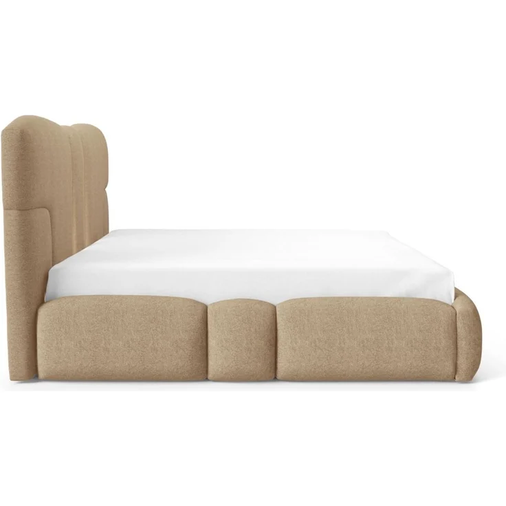 Polsterbett Schlafzimmerbett JORDAN 160x200cm in Stoff Doha Meeresgrün – Bild 3