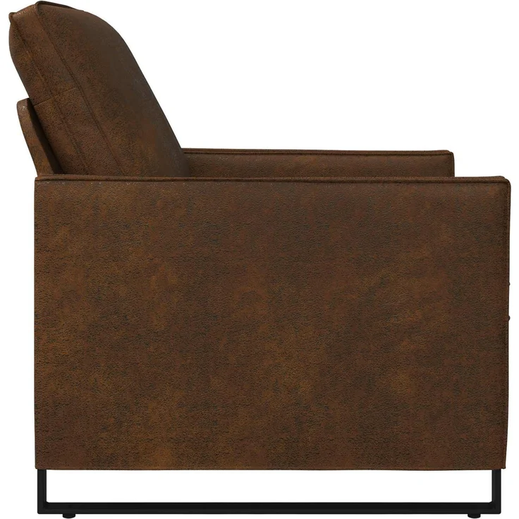 vidaXL Einzelsofa Braun 70 x 81 x 82 cm Kunstwildleder 42040987 – Bild 3