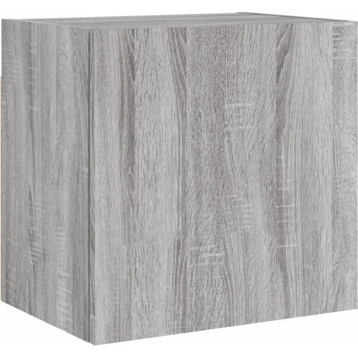 2 pcs TV-Wandschrank, TV Hängeboard Hängeschrank Grau Sonoma 40,5x30x40 cmm Holzwerkstoff – Bild 6