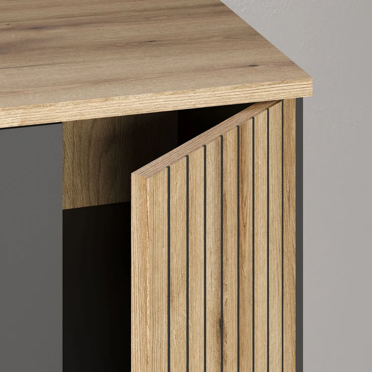 Highboard Avila in grau und Eiche Evoke 90 x 146 cm – Bild 13
