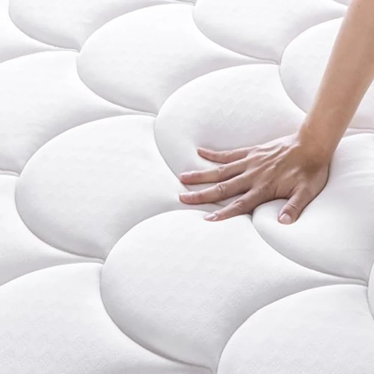 Zinus Konventionelle Matratze aus Memory-Schaum, Weiß, Doppelbett – Bild 12