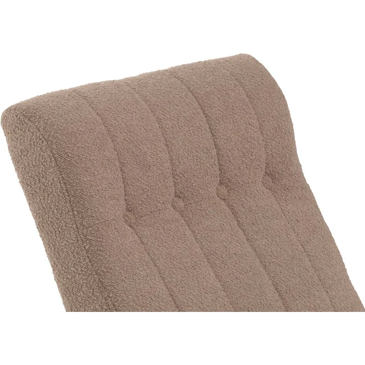 Schaukelstuhl HWC-K10, Relaxsessel, Holz FSC® Stoff/Textil Bouclé (450g/m²) ~ taupe, Gestell Walnuss-Optik – Bild 5
