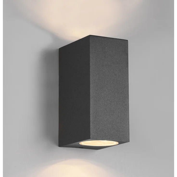 Trio Leuchten Außen-Wandleuchte Roya GU10 anthrazit Up- & Downlight