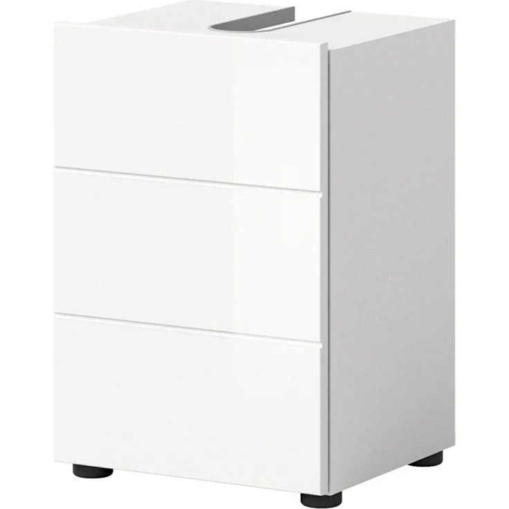 Waschbeckenunterschrank Larik in weiß Hochglanz 38 cm – Bild 6
