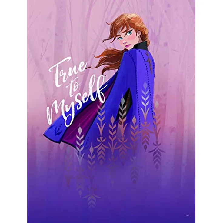 Komar Disney Wandbild Frozen Anna True to Myself, Kinderzimmer Dekoration, Kunstdruck ohne Rahmen, hochwertiger Druck, 30 x 40 cm