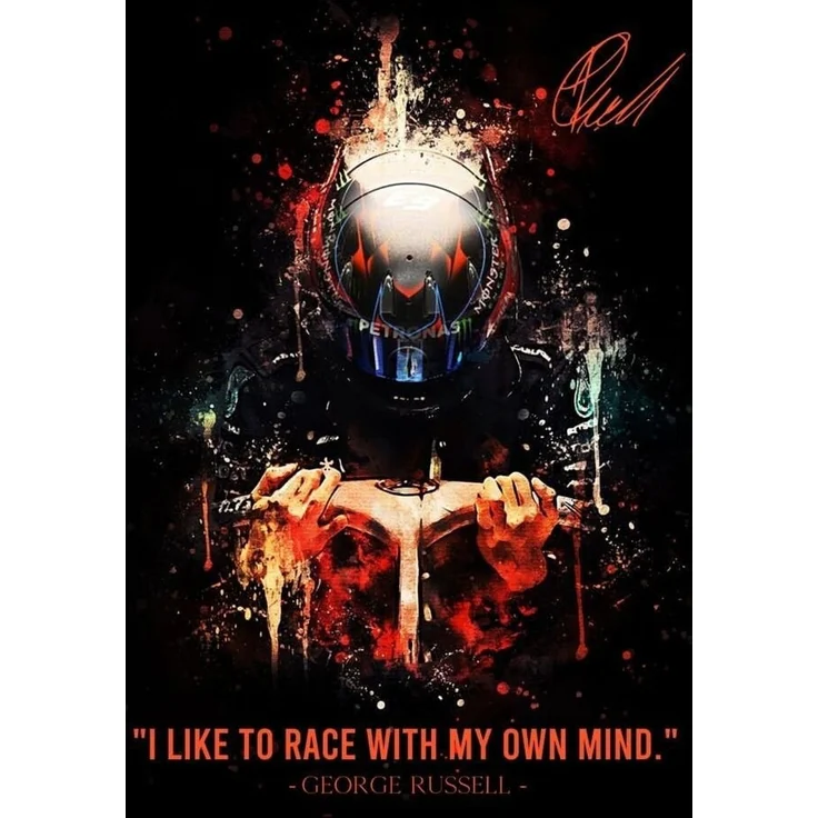 Poster Formel 1 Rennfahrer Legenden Sprüche · Deko Print ohne Rahmen - D / 30x40 cm