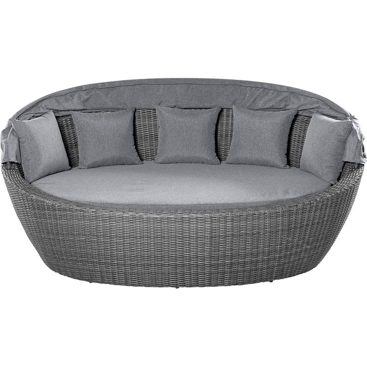 VIVERA Loungeinsel, oval, Geflecht: doppelthalbrund, Gestell: Aluminium, inkl. Auflage – Bild 2