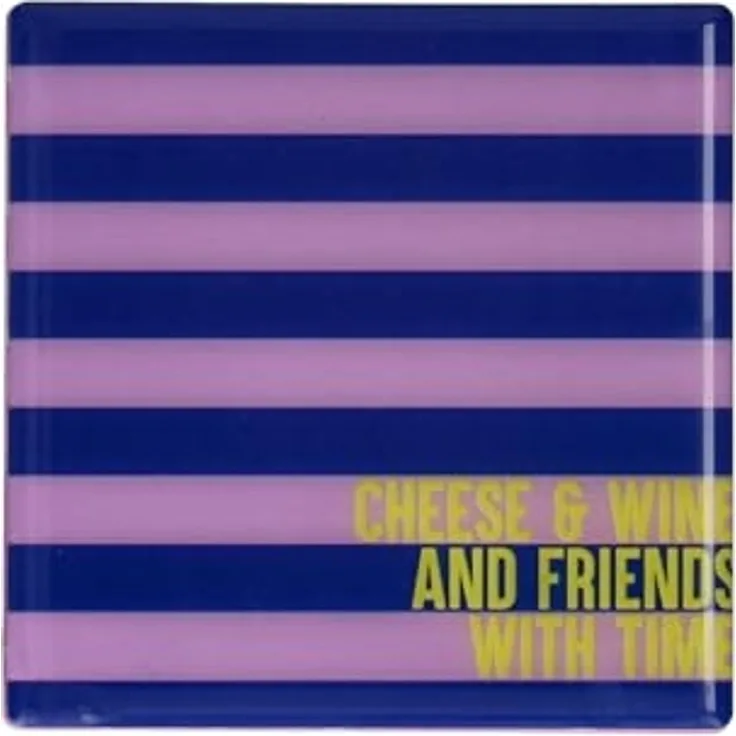 Giftcompany Platzset Love Tiles Untersetzer Cheese and Wine blau/lila 11x11cm