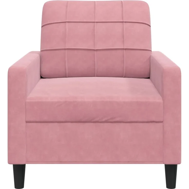 vidaXL Sessel Rosa 60 cm Samt 4007607 – Bild 3